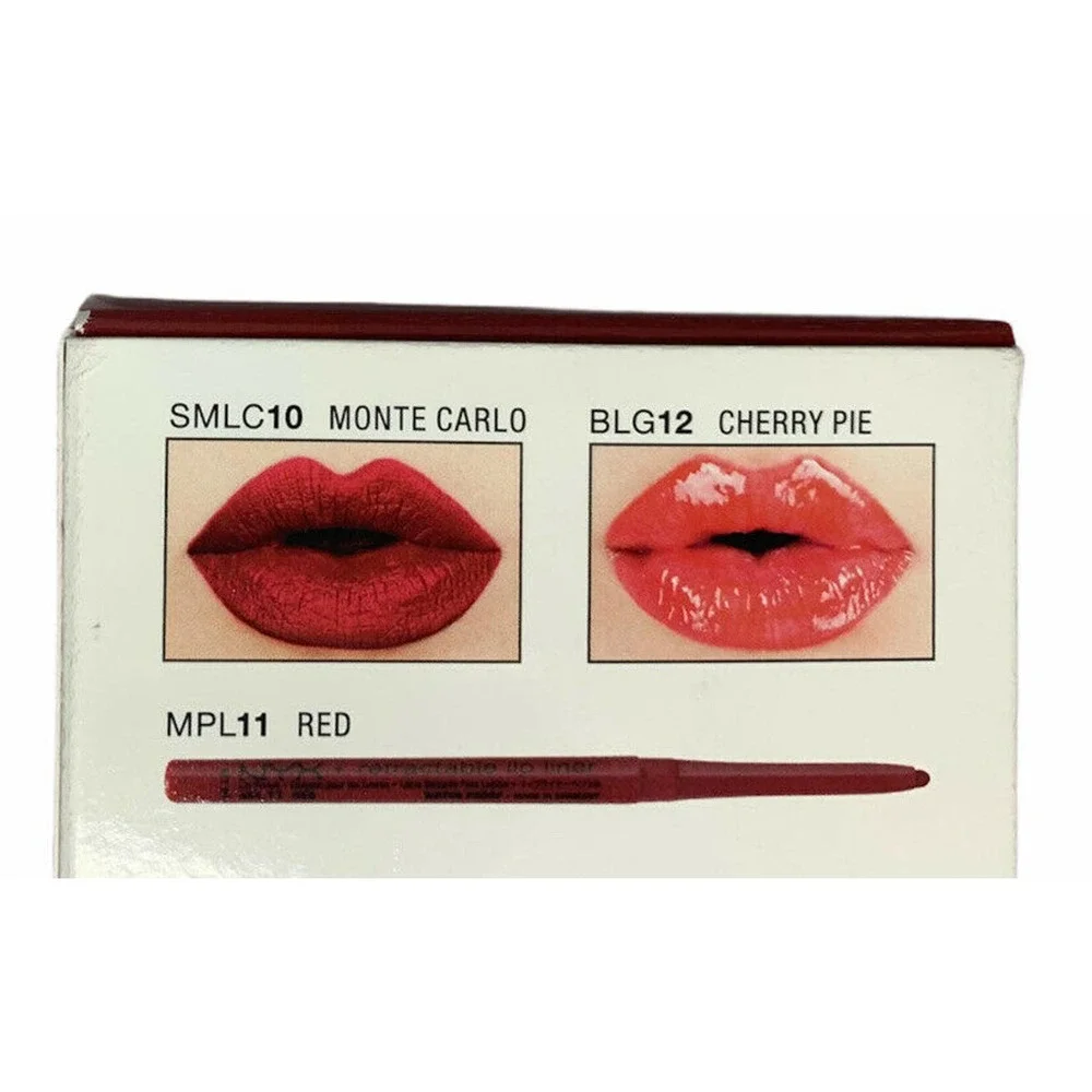 NEW NYX Red Lips Set Liner Lip Cream Butter Gloss Gift Set